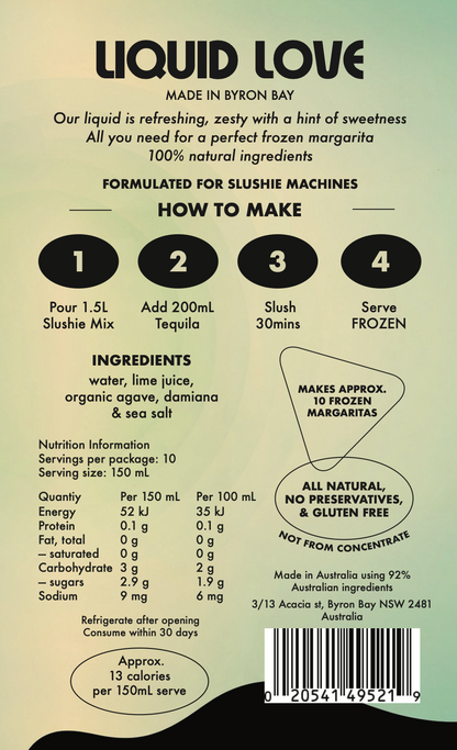Frozen Margarita Slushie Mix — 1.5L